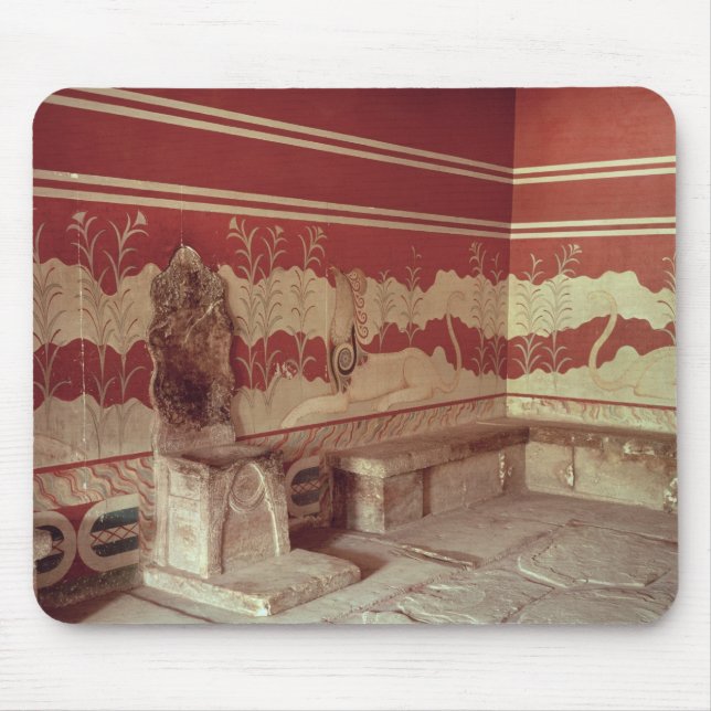 Der Thron-Raum von Minos, 1500-1400 BC Mousepad (Vorne)