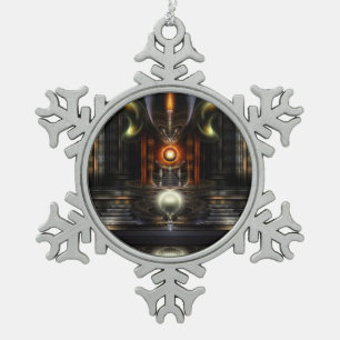 Der Thronraum Zinn-Schneeklaste-Schmuck Schneeflocken Zinn-Ornament