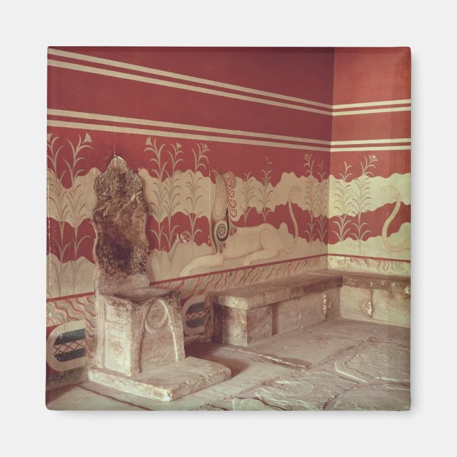 Der Thronsaal von Minos, 1500-1400 v. Chr. Magnet (Vorne)