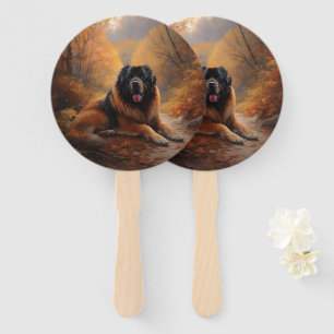 Der tibetische Mastiff im Herbst Inspiriere Fächer