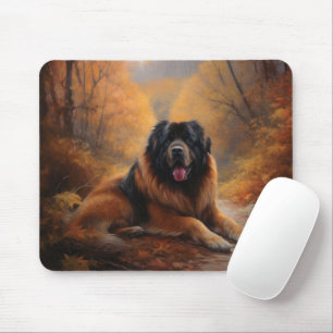 Der tibetische Mastiff im Herbst Inspiriere Mousepad