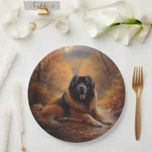 Der tibetische Mastiff im Herbst Inspiriere Pappteller