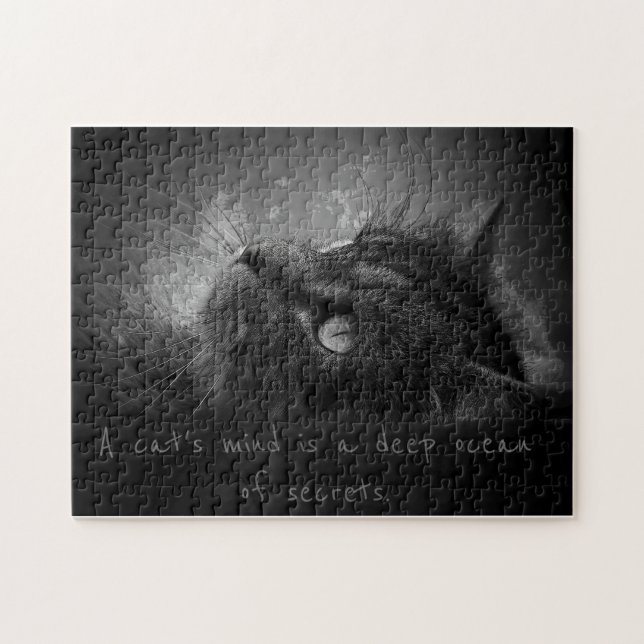 Der tiefe Ozean eines Katzengedankens Puzzle (Horizontal)