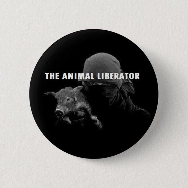 Der Tierbefreier Button (Vorderseite)