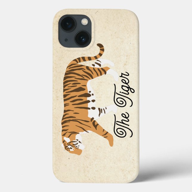 Der Tiger-Farbblock Case-Mate iPhone Hülle (Rückseite)