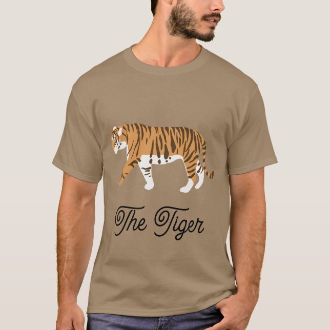 Der Tiger-Farbblock T-Shirt (Vorderseite)