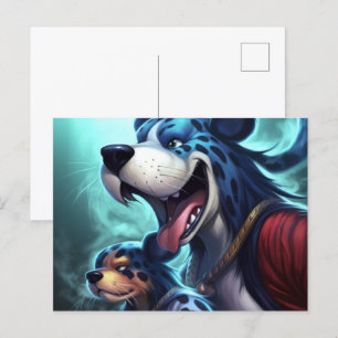 Der Tigerhund Postkarte