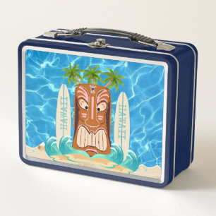Der Tiki Man Hawaii Surf Metall Brotdose