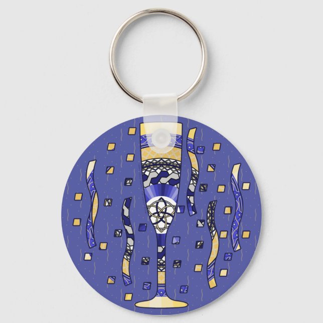 Der Toast-Schlüsselanhänger des Neujahrs Schlüsselanhänger (Vorderseite)