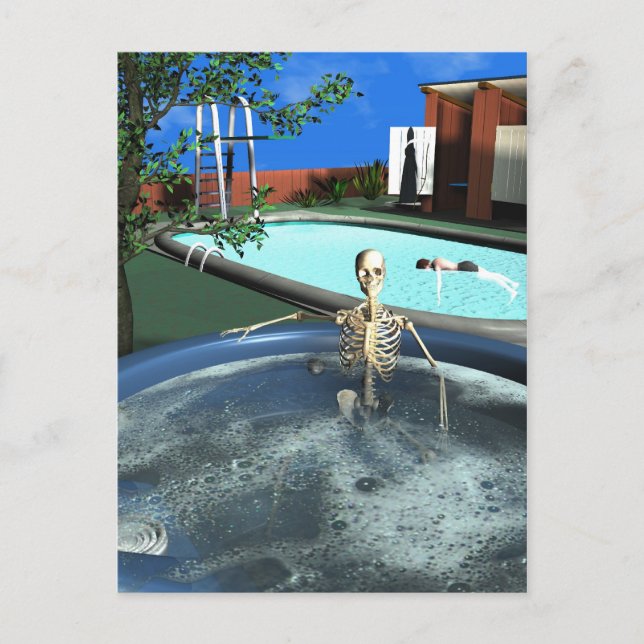 Der Tod dauert einen Nachmittag Postkarte (Vorderseite)