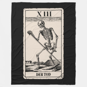 Der Tod / Death Tarot Card Fleecedecke