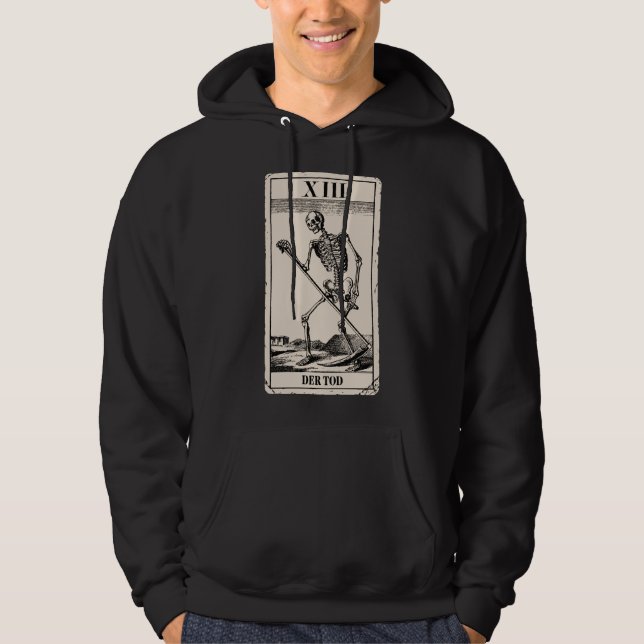 Der Tod / Death Tarot Card Hoodie (Vorderseite)