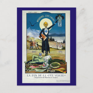 Der Tod der Grünen Märchen, Absinth Postkarte