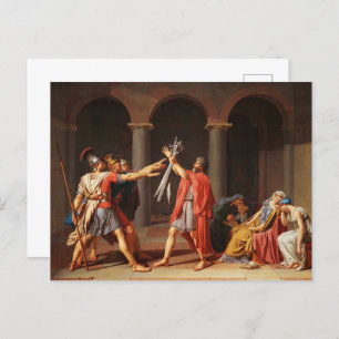 Der Tod der Horatii von Jacques-Louis David Postkarte