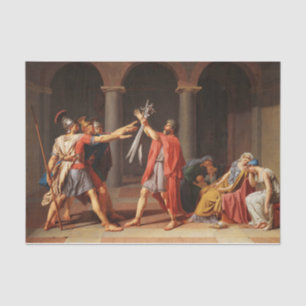 Der Tod der Horatii von Jacques-Louis David Seidenpapier