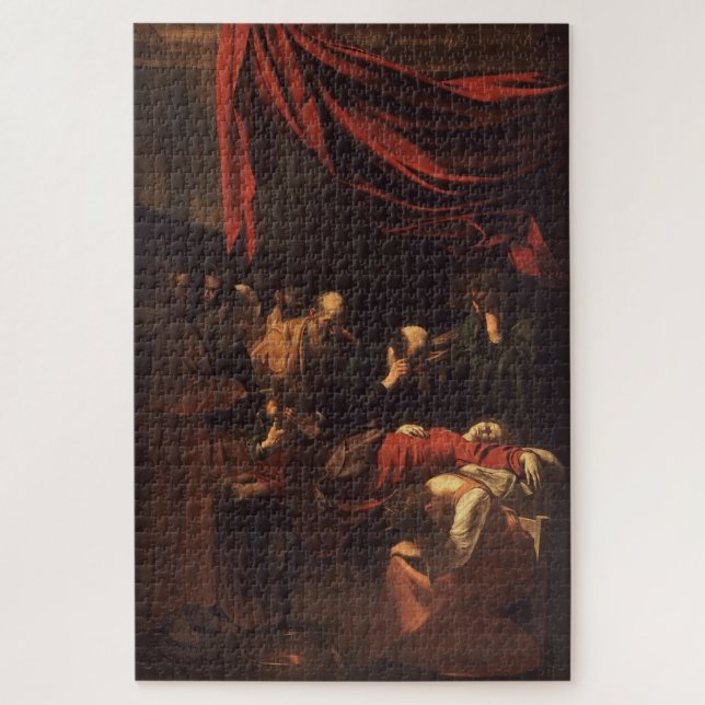 Der Tod der Jungfrau (1604-1606) durch Caravaggio Puzzle (Vertikal)