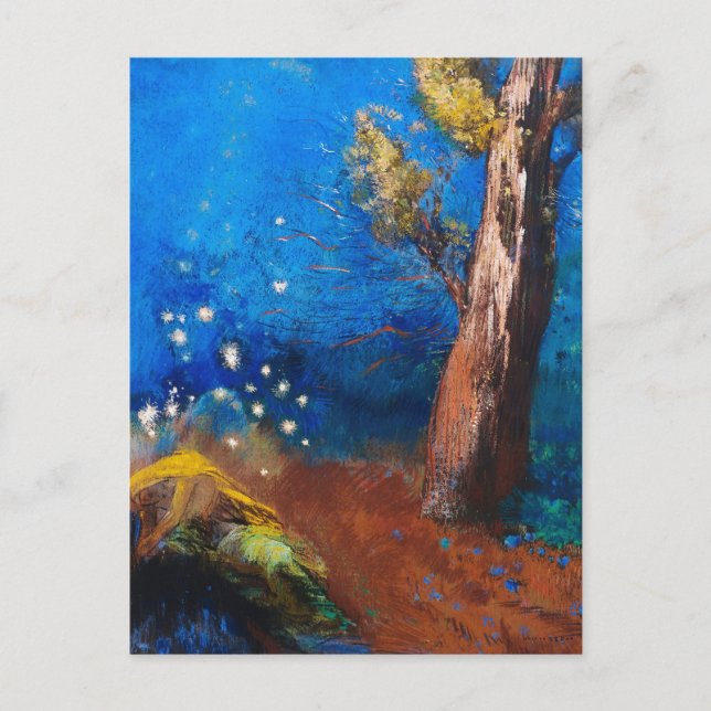 Der Tod des Buddha von Odilon Redon Postkarte (Vorderseite)
