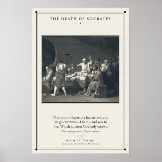 Der Tod des Sokrates nach Jacques-Louis David Poster