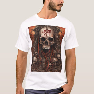Der Tod herrscht ewig – Dunkler Gothic-Totenkopf-D T-Shirt