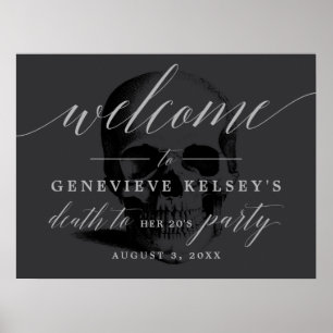 Der Tod Ihres 20er Party Begrüßungszeichen Poster