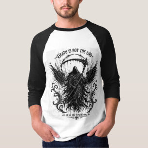 Der Tod ist nicht das Ende Gothic Grimmiger Sensen T-Shirt