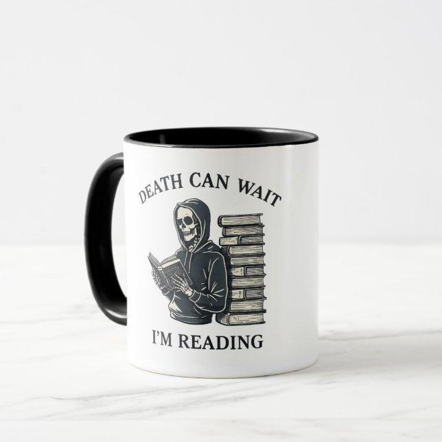 Der Tod Kann Warten, Ich Lese Tasse (Vorderseite Links)