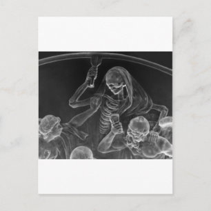 Der Tod kommt einem Kallin' Postkarte