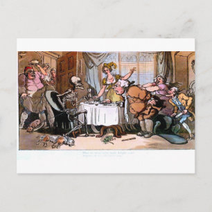 Der Tod macht diese wilden Mahlzeiten Freude Sie P Postkarte