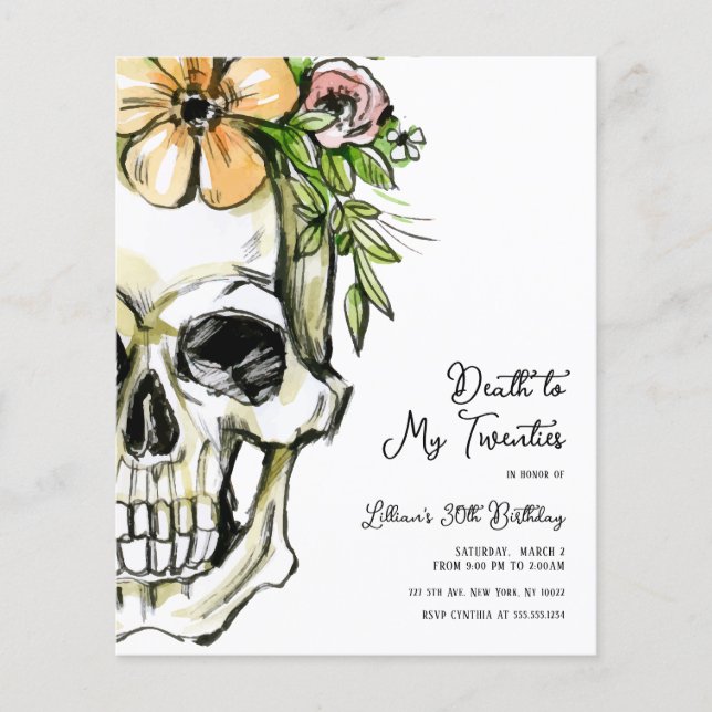 Der Tod meines 20er Geburtstagskull (Vorderseite)