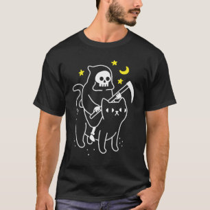 Der Tod reitet eine schwarze Katze Classic 1 T-Shirt
