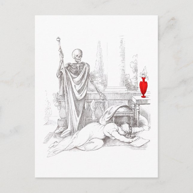 Der Tod und das Mädchen Postkarte (Vorderseite)