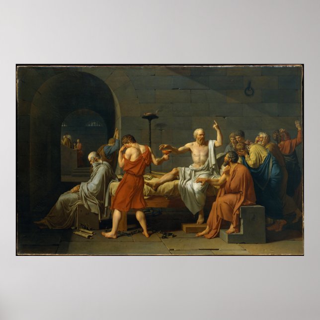 Der Tod von Sokrates durch Jacques-Louis David 178 Poster (Vorne)