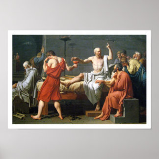 Der Tod von Sokrates durch Jacques-Louis David Poster