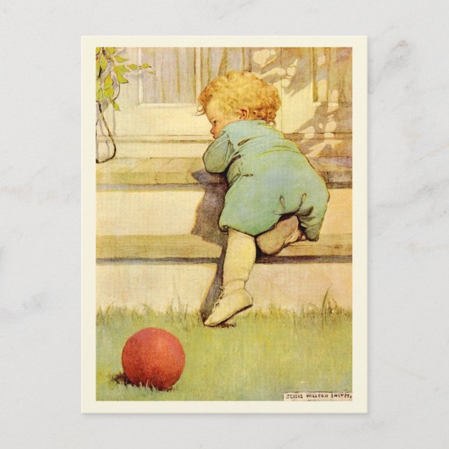 Der Toddling Baby Boy Postkarte (Vorderseite)