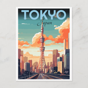 Der Tokyo Tower Shiba-koen Minato Bezirk Geschenke Postkarte