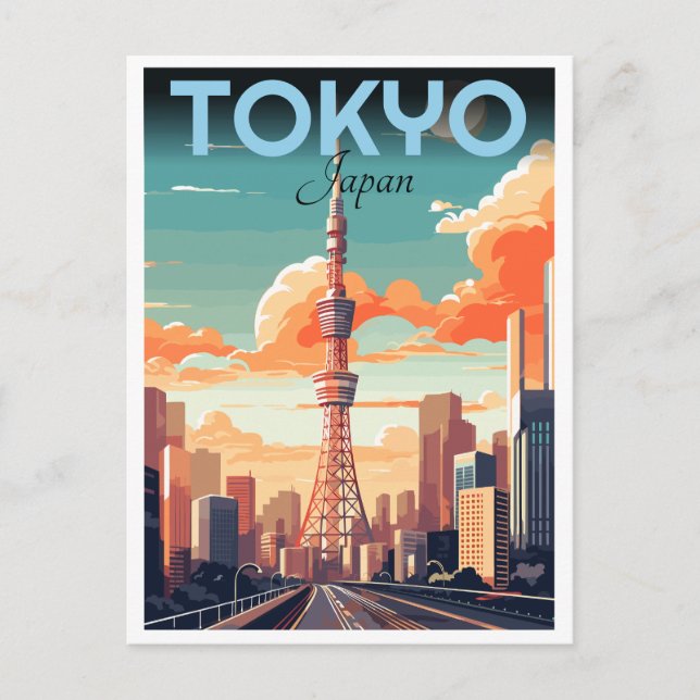 Der Tokyo Tower Shiba-koen Minato Bezirk Geschenke Postkarte (Vorderseite)