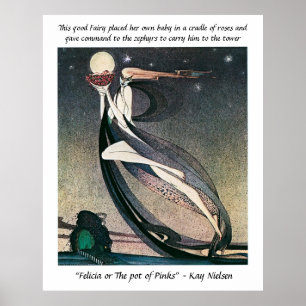 Der Topf Pinks Vintage Märchen Kay Nielsen Poster