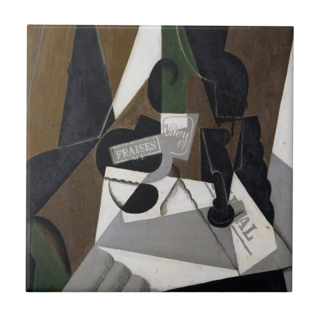 Der Topf von Erdbeermarmelade, 1917 (Öl auf Fliese (Vorderseite)