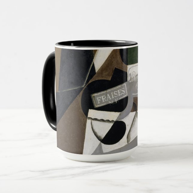 Der Topf von Erdbeermarmelade, 1917 (Öl auf Tasse (Vorderseite Links)