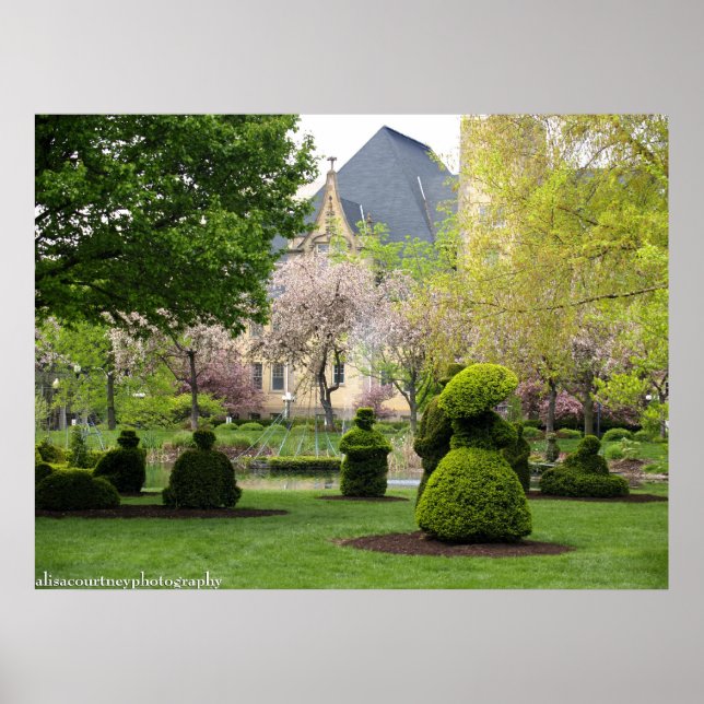 Der Topiary Garden von Columbus Poster (Vorne)