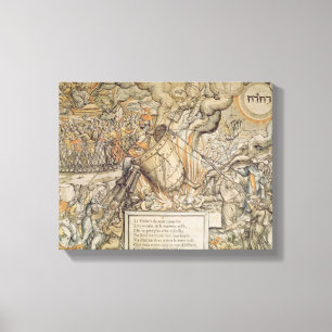 Der Toppling-Schmelztiegel Leinwanddruck