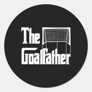 Der Torvater Papa Fußball Torwart Torhüter Trainer Runder Aufkleber