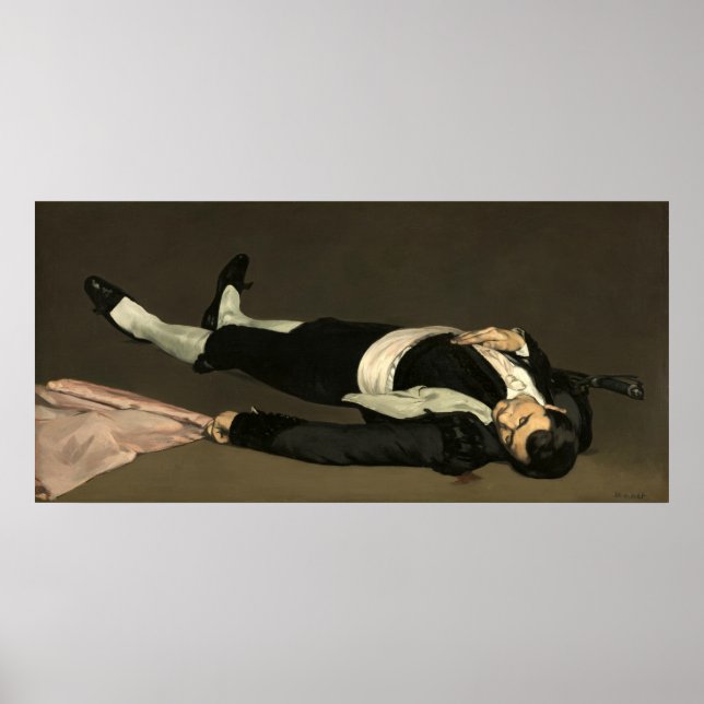Der Tote - Edouard Manet Fine Art Poster (Vorne)