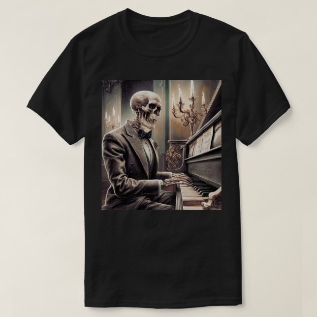 Der tote Pianist T-Shirt (Design vorne)
