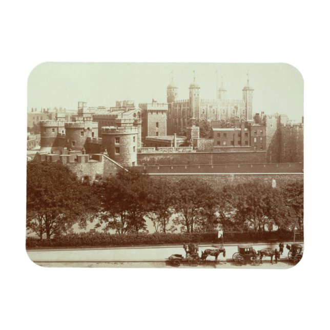 Der Tower of London (sepia Foto) Magnet (Horizontal)