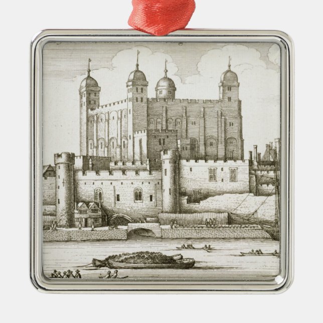 Der Tower von London, 1647 (Stich) Ornament Aus Metall (Vorne)