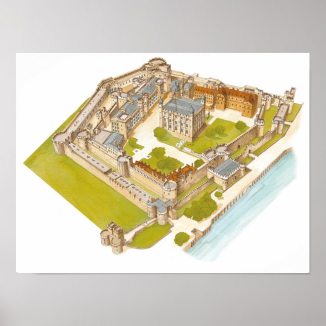 Der Tower von London. London Poster (Vorne)