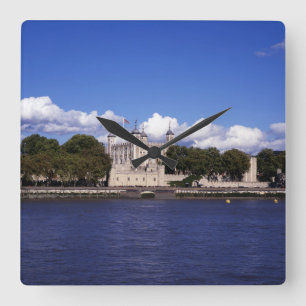Der Tower von London Quadratische Wanduhr
