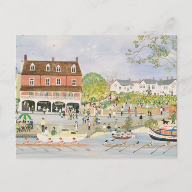 Der Towpath Walton-on-Thames Postkarte (Vorderseite)