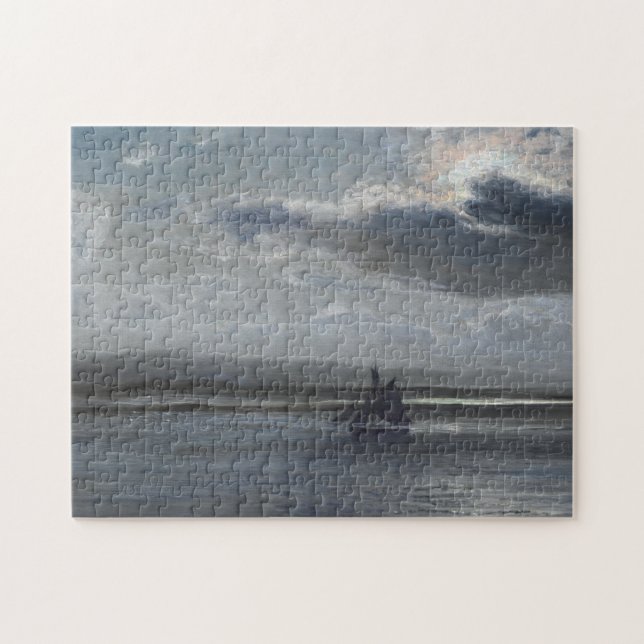 Der Traeth Mawr, Mondschein Puzzle (Horizontal)